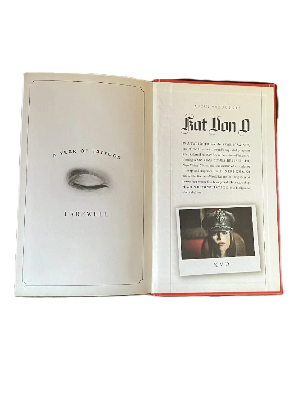 The Tattoo Chronicles by Kat Von D with Sandra Bark, Hardcover